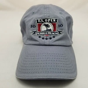Gorra de béisbol US Open Pebble Beach 2010 azul gris miembro de la USGA - Imagen 1 de 4