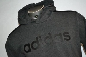 34175 Adidas Suéter con Capucha Gris Algodón Mezcla Poliéster Talla Grande Para Hombre - Imagen 1 de 7