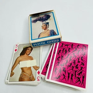 Vive Les Girls Playing Cards Topless Nude Naughty Risque 1960-1970s Vintage - Picture 1 of 12