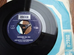 JOHN MAYALL'S BLUESBREAKERS SUSPICIONS Pt 1 & 2 - DECCA F 12684 / 1967 EX! - Picture 1 of 4