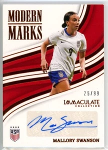 Mallory Swanson 2023-24 Panini Immaculate Auto Modern Marks USWNT #25/99 - Picture 1 of 2
