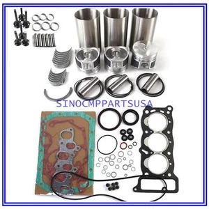 3KC1 980CC Engine Rebuild Kit & Valve For Isuzu Hitachi EX12 EX15 Mini Excavator - Bild 1 von 9