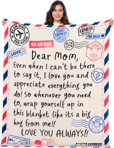 Gifts for Mom Birthday Mother'S Day - to My Mom Blanket Gift from Daughter Son - - Picture 1 of 12