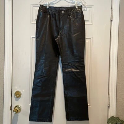 Pantalones bootcut vintage de cuero para mujer Y2K Gap talla 6 Foto 1 de 4
