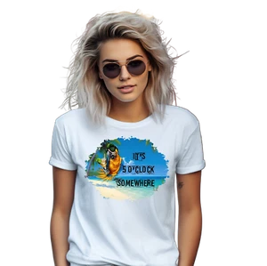 Jimmy Buffett Parrot Hawaiian T-Shirt,It'S 5 O'Clock Somewhere Hawaiian T-Shirt - Picture 1 of 2