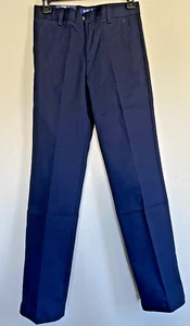 French Toast Relaxed Adjustable Waist Twill Navy Uniform Pants Size 14 Slim - Picture 1 of 7