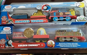 2020 THOMAS & FRIENDS Trackmaster GOLDEN THOMAS &Armoured thomas - Picture 1 of 1