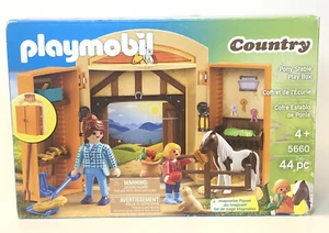 PLAYMOBIL Country Pony Stall Spielkiste Puppenspielset - Bild 1 von 3