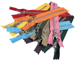 YKK#5 7" Aluminum Jean Zipper with Semi-Automatic Lock Closed-End (5 pieces) - Picture 1 of 7