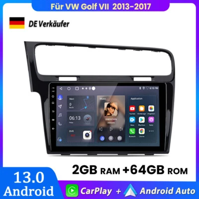 Für VW Golf VII 2013-2017 Carplay Autoradio 2+64GB Android13 GPS NAVI BT FM DAB+ - Bild 1 von 4