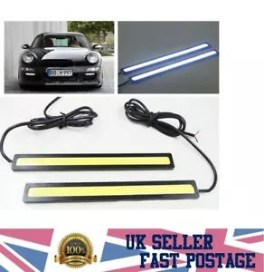 2x Universal Waterproof Running lights COB Fog Lamp Car Led Day light DRL Lamp - Picture 1 of 12