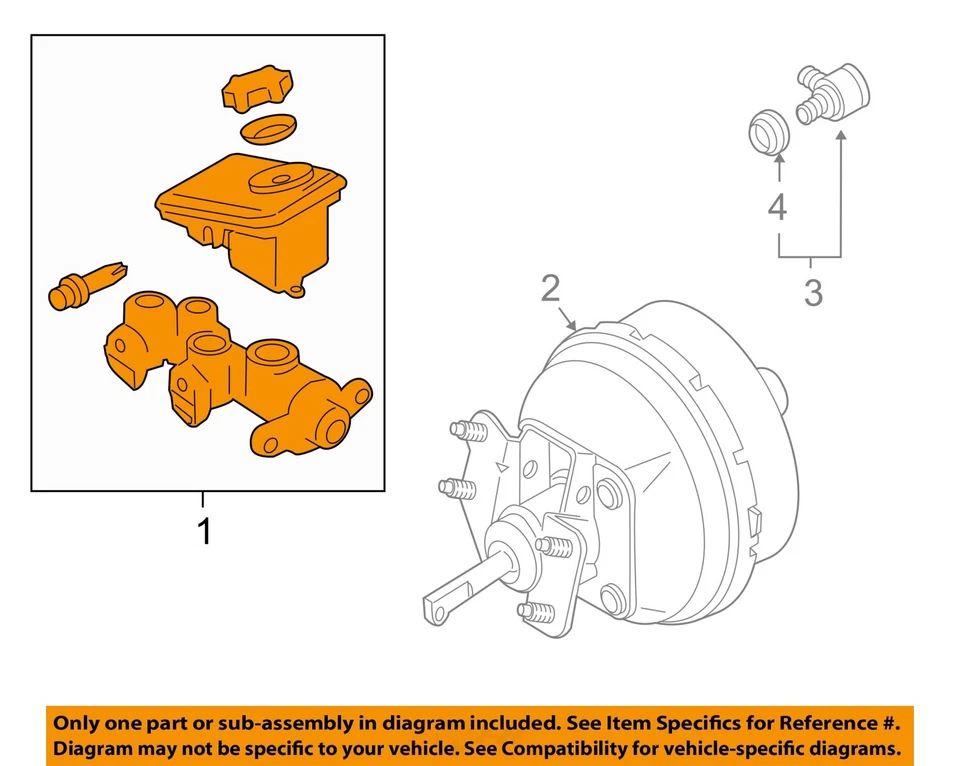 Used Brake Master Cylinder fits: 1998 Chevrolet Cavalier  Grade A - Image 1 of 3