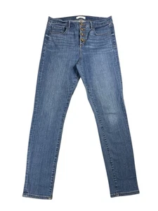 LOFT Made And Loved High Waist Skinny Jeans Button Fly Skinny Taschen Größe 10 - Bild 1 von 10