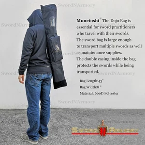 43,5" Dojo Schwert Tragetasche für Katana Wakizashi Bokken Medium Mittelalter Schwert - Bild 1 von 9
