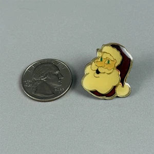 Vintage Weihnachtsmann Gesicht Weihnachten Urlaub Emaille Ansteck Brosche Anstecknadel Pinback 54136 - Bild 1 von 2