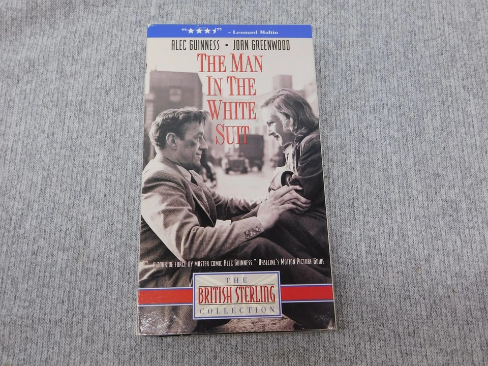 Vintage The Man in the White Suit VHS Alec Guinness British Sterling Collection Foto 1 de 4