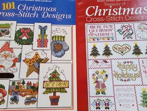 Lote 2 Folletos Navidad Patrón Punto de Cruz Patrones Navidad Punto de Cruz - Imagen 1 de 4