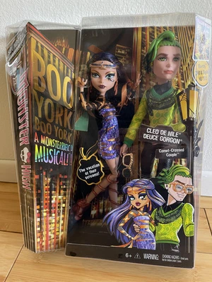 Monster High CLEO DE NILE & DEUCE GORGON Boo York Boo York Mattel NIB  - Image 1 of 4