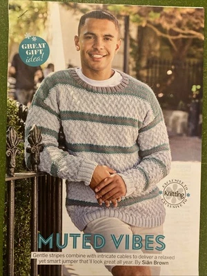 Knitting pattern MEN’S JUMPER (smart, relaxed design will suit all year) - Image 1 of 4