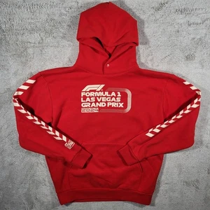Formula 1 Hoodie Men's Large Red 2024 Last Vegas Grand Prix Long Sleeve Pullover - Picture 1 of 15