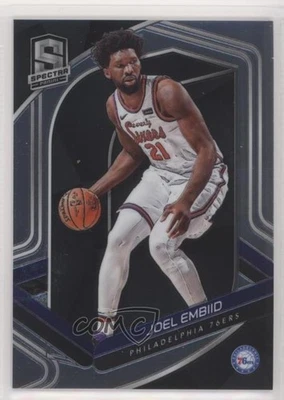 2019-20 Panini Spectra Variation Joel Embiid (One Hand on Ball) #48 - Image 1 of 2