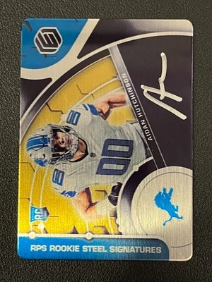 Aidan Hutchinson 2022 Panini Elements Football Auto Rookie Steel /79 Lions  - Image 1 of 2