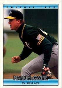 1992 Donruss #348 Mark McGwire - Foto 1 di 2