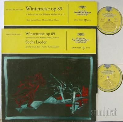 JOSEF GREINDL & KLUST SCHUBERT WINTERREISE DGG ED.1 TULIP 2 LP LPEM 19093/94 NM - Image 1 of 4