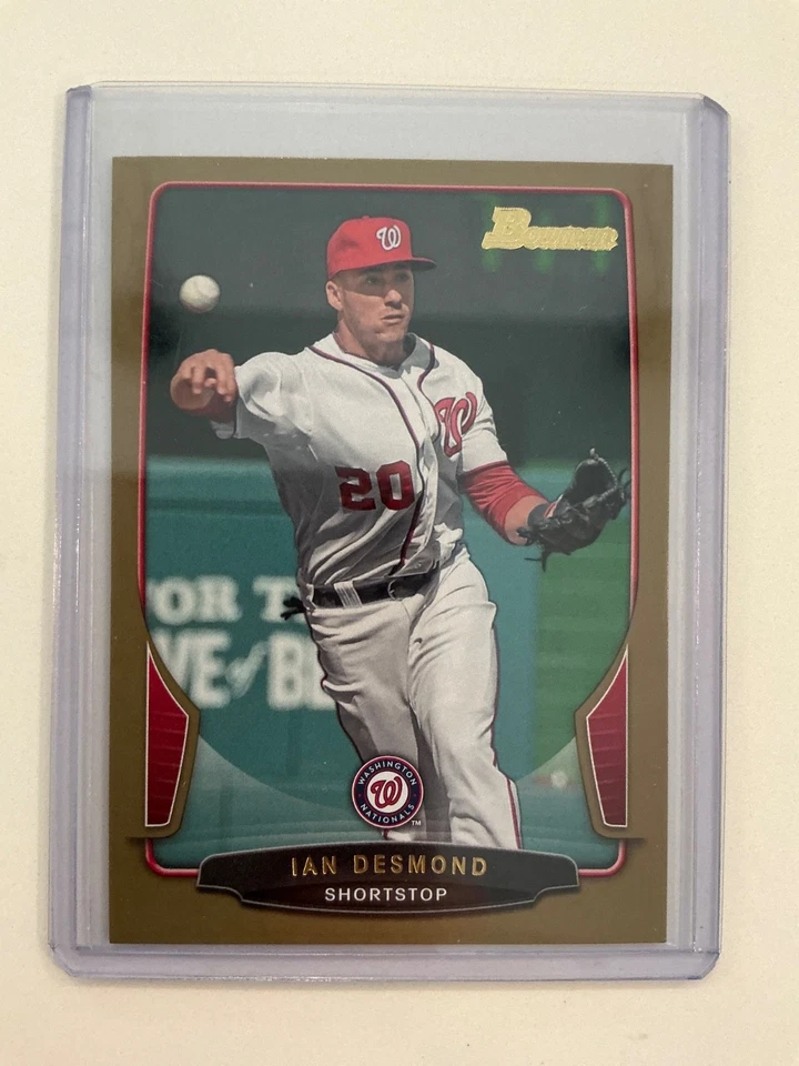 2013 Bowman Paper Base, Gold, State and Hometown, Mini Refractors Free Shipping - Image 1 of 1