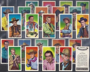 CO OP CWS-FULL SET- WESTERN STARS 1957 (24 CARDS) EXCELLENT+++ - Picture 1 of 1