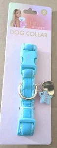 Collar de perro azul ajustable Paris Hilton pequeño 10-14" a las mascotas les encanta nuevo - Imagen 1 de 7