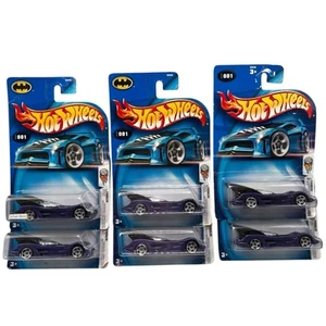 2004 Hot Wheels (Lot of 6) First Editions BATMOBILE Purple Silver Base Diecast - Picture 1 of 9
