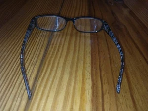 Gafas de lectura Foster Grant usadas en excelente estado bonitas flores KAY negro plata 3,00 LO0815 margarita - Imagen 1 de 17