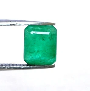 7x5.50 mm Certified Natural Emerald Octagon Cut 1.31 CTS Untreated Loose Gems - Picture 1 of 6