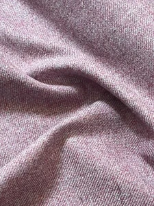 Luxury 100% Wool in Dark Dusky Rose Pink Tweed Style Fabric Material - Picture 1 of 10