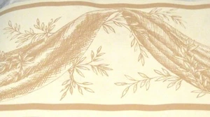 Country Swag Wall Wallpaper Border Seabrook Designs RO 9081 Tan Beige NIP - Picture 1 of 2