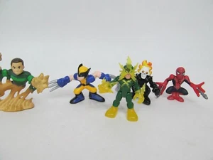 Marvel Super Hero Squad Figures Spiderman Wolverine Electro Ghost Rider Sandman - Picture 1 of 4