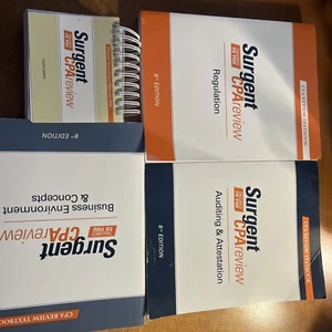 Surgent CPA Review 8th Edition 2018 - Picture 1 of 8