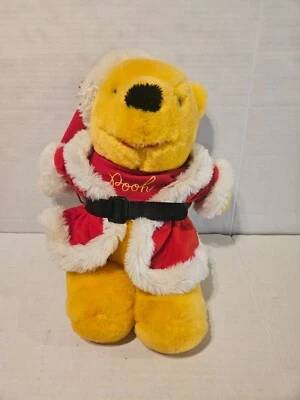 De colección Navidad Walt Disney Sears Winnie The Pooh Oso Peluche Papá Noel Sombrero Foto 1 de 4