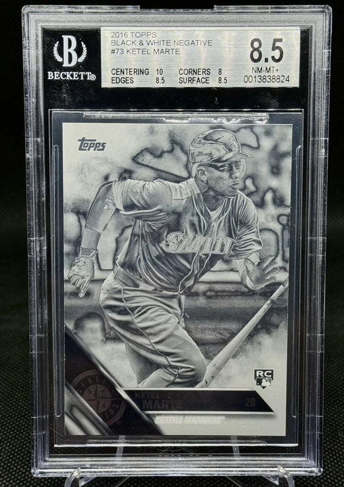 2016 Topps Ketel Marte #73 Black and White Negative SP RC BGS 8.5 /50* Dbacks - Image 1 of 1