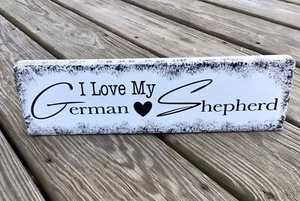 GERMAN SHEPHERD Handmade Dog Lover Gift ~ Country Farmhouse Sign Made in the USA - Picture 1 of 4