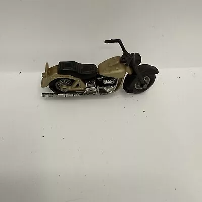 Vintage Matchbox Lesney #50 1980 Harley Davidson Gold Motorcycle Bike Toy - Image 1 of 4