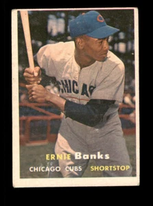 1957 Topps #55 Ernie Banks Sehr guter Erhaltungszustand - Bild 1 von 2
