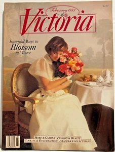 Victoria Magazine ~Vintage February 1989 ~Beautiful Ways to Blossom in Winter - Foto 1 di 3