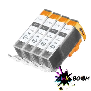 4 cartuchos de tinta gris para CLI221 15 ml PIXMA MP980 MP990 - Imagen 1 de 1