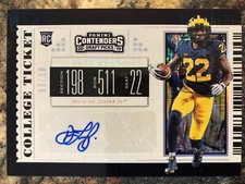 David Long Jr. 2019 Panini Contenders Draft Building Blocks Auto 03/10 Michigan