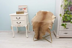 Authentic Natural Bronze Roe Deer Carpet, Real Deer Rug Hunting Trophy, Taxiderm - Picture 1 of 10