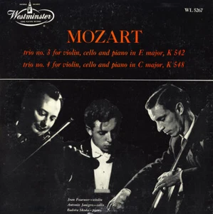 MOZART Piano Trios K.542 & 548 JANIGRO Cello FOURNIER Violin WESTMINSTER WL-5267 - Picture 1 of 3