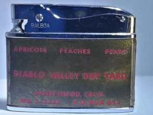 Flaches Werbefeuerzeug Diablo Valley trockener Hof Made in Japan - Bild 1 von 3