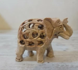 Vintage K's Collection Elefant Speckstein Figur - Bild 1 von 9